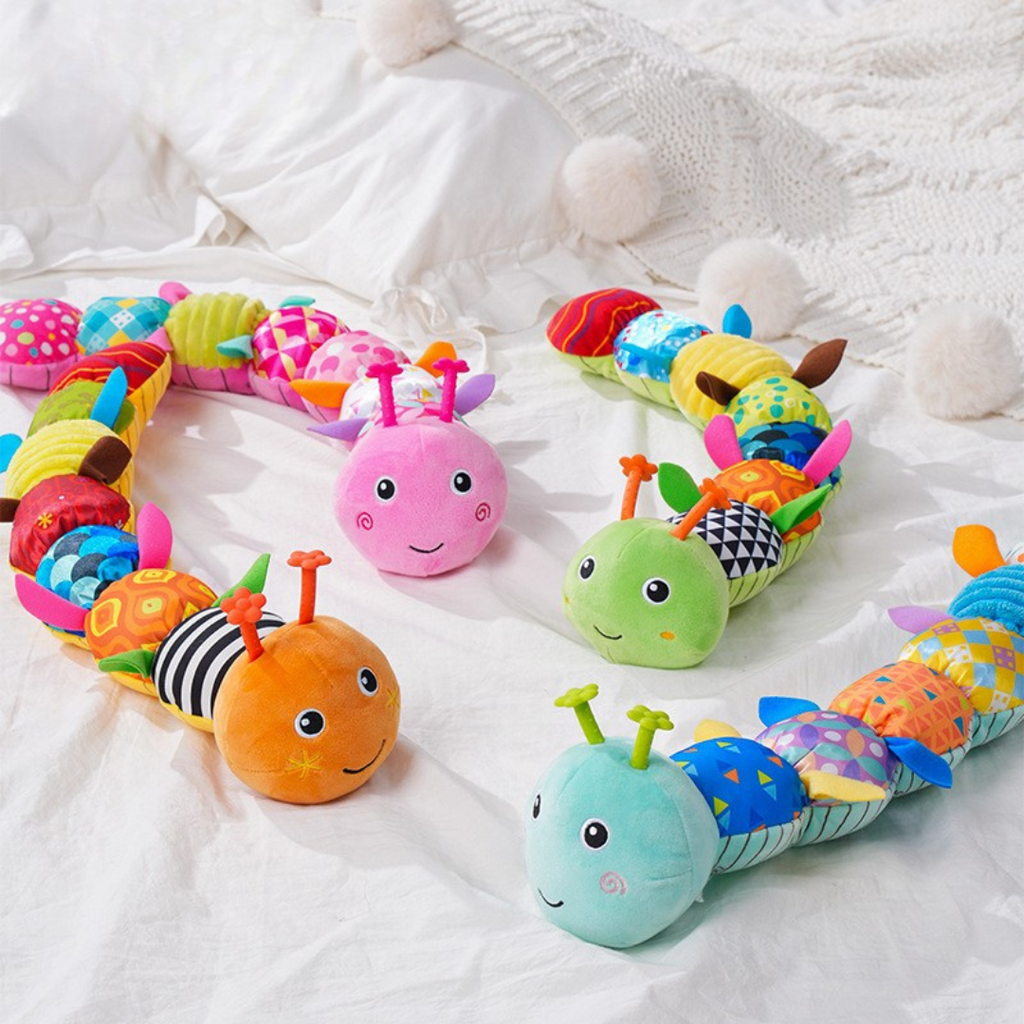 Sensory Plush Rattle Caterpillar | Soft, Musical & Ideal for Baby's Sensory Development and Playtime Fun