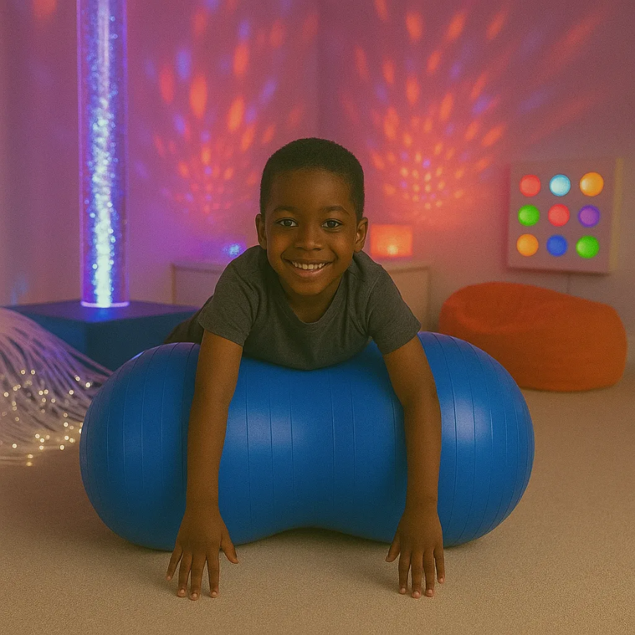 Peanut Ball Sensory for Kids – Autism Therapy Balance Ball, Calming Sensory Integration Tool