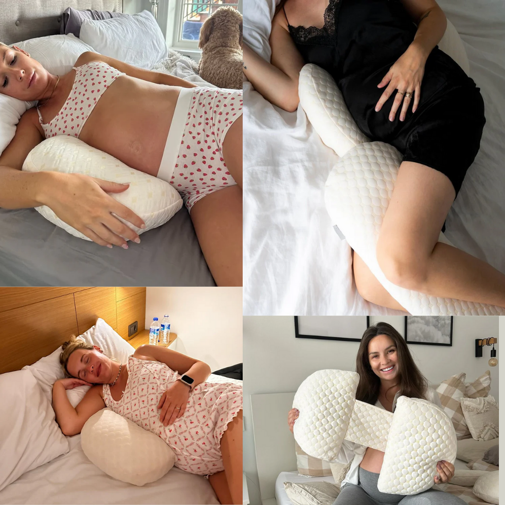Maternity Pillow with Full Body Attachment | Adjustable, Side-Sleeping Support for Back & Hip Pain Relief