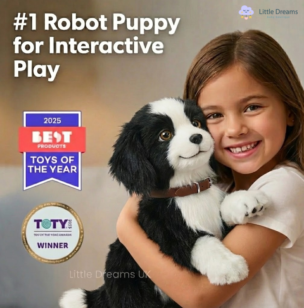 Realistic Robot Puppy – Border Collie Interactive Dog Toy That Walks & Makes Sounds | Perfect Gift for Kids