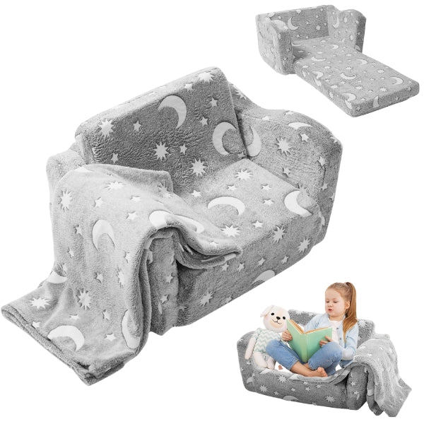 Play Couch Grand | Soft Play Couch for Kids, Light Pink Possum Couch for Comfort
