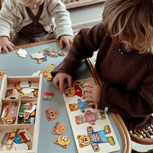 Wooden Dress-Up Puzzle for Kids - Boris - Educational Toy - Creative Play - Safe Materials - Ideal for Boys and Girls