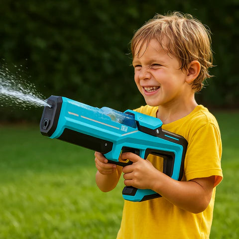 Electric Water Gun | USB Rechargeable, Long-Range Blast & One-Click Refill for Outdoor Summer Fun