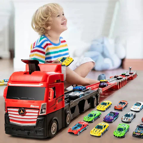 Multifunctional Toy Truck with Launch Track | Durable, Interactive & Ideal for Kids Aged 3+ Who Love Racing Adventures