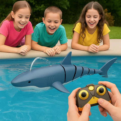 Remote Controlled Shark Toy | Realistic Motion, Water-Spraying Action & Perfect for Pool Fun and Group Play