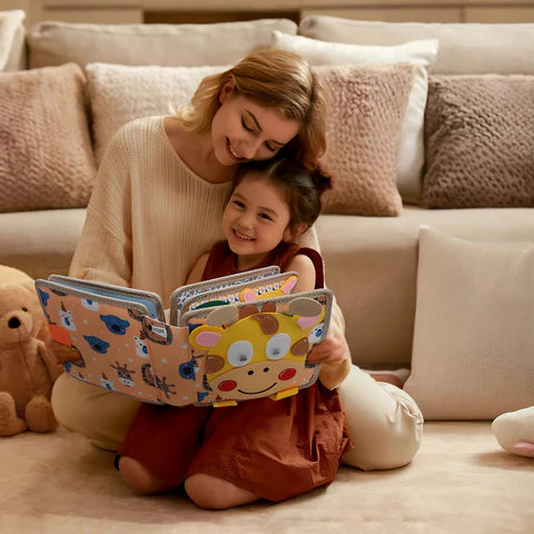 Montessori Quiet Book for Toddlers | 12 Unique Pages, Tactile Fun & Ideal for Early Learning and Travel