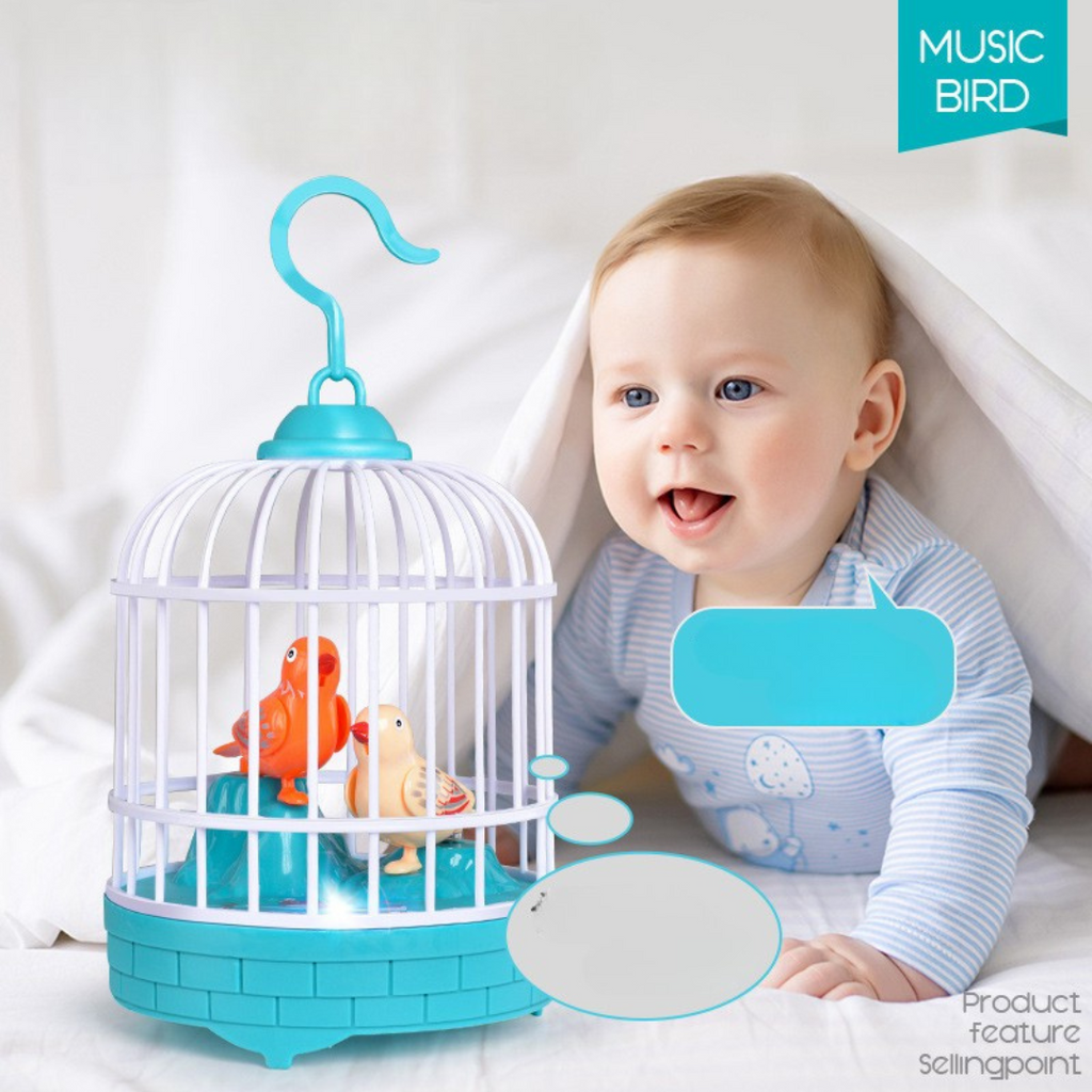 Talking Bird Cage Toy for Kids | Interactive, USB Rechargeable & Perfect for Imaginative Play and Sensory Development