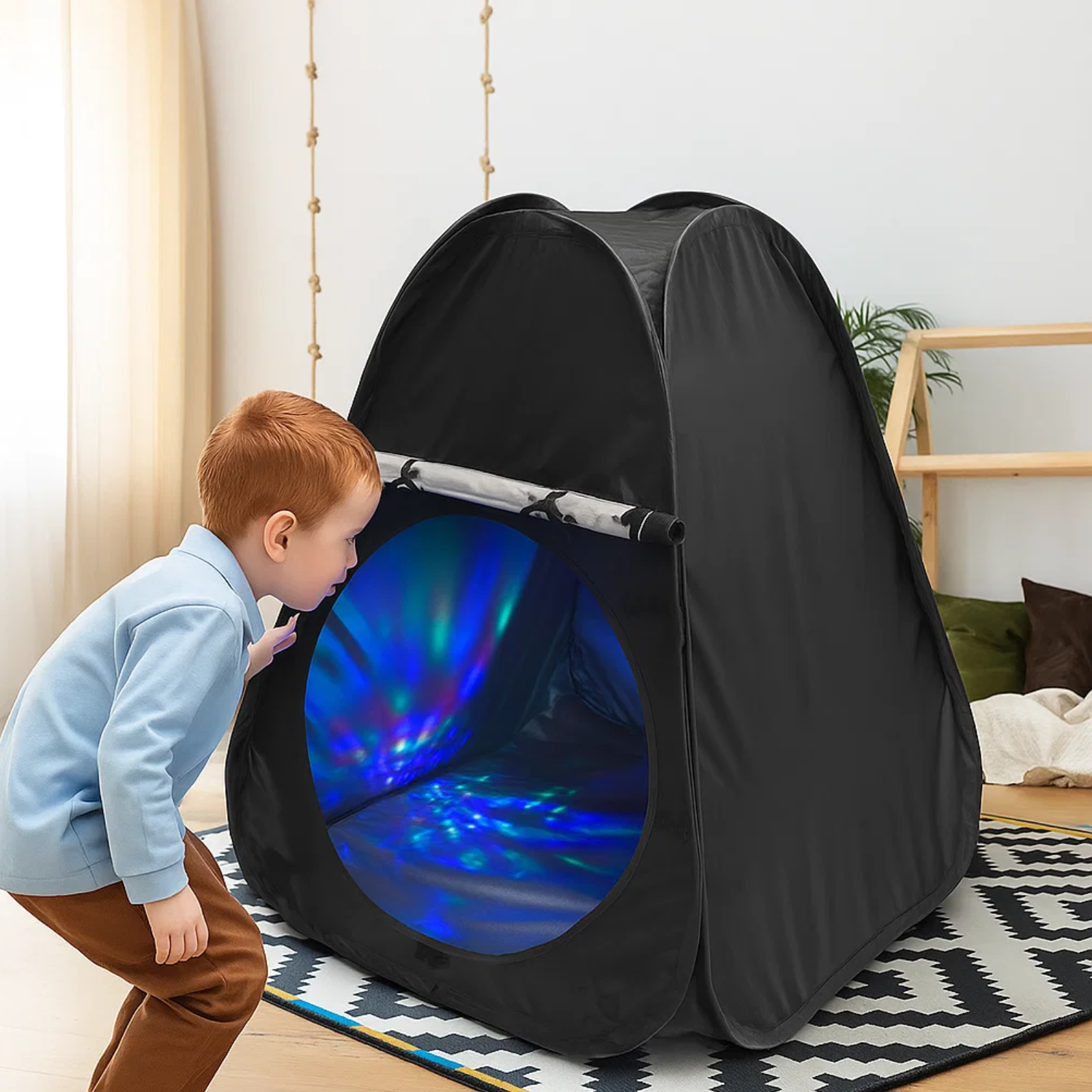 Sensory Tent for Kids & Autism – Blackout Sensory Den | Portable Dark Den Tent for Calming, Relaxation & Therapy