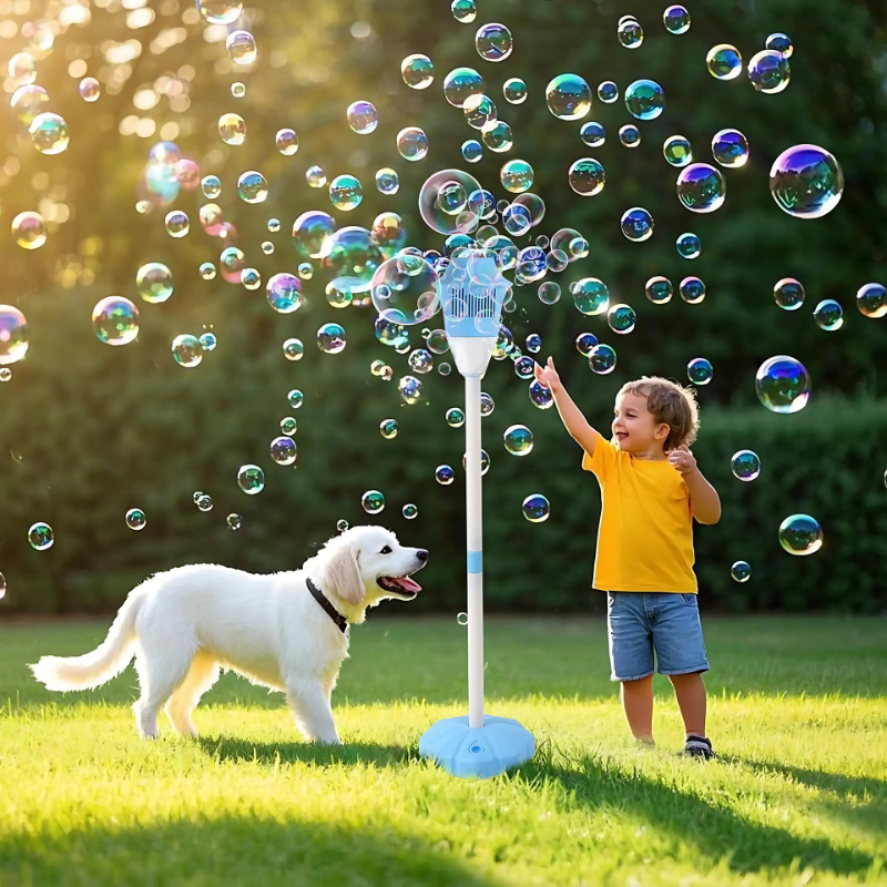 Automatic Bubble Maker | Colorful Lights & Mess-Free Fun for Kids' Backyard Parties