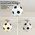 Football LED Ceiling Light | Dimmable, Energy-Efficient & Fun Design for Kids' Rooms