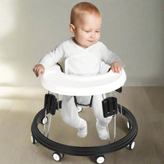 Adjustable Baby Walker with Safety Features and Activity Tray for Infants Learning to Walk