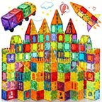 Dreamscape™ | Magnet Building Blocks Set | 100 Colorful Magnetic Tiles for Creative Play & STEM Learning
