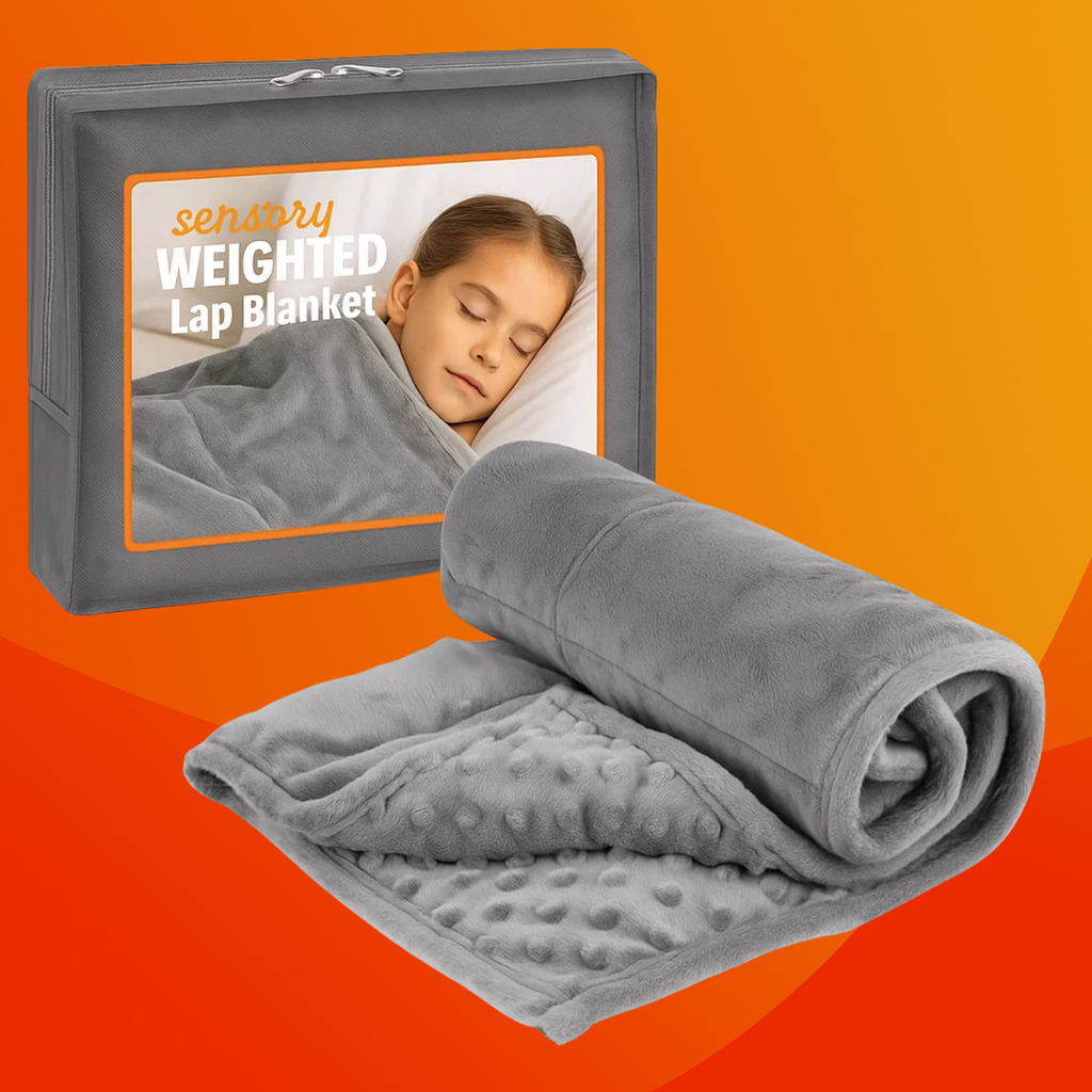 Sensory Blanket for Autism & Anxiety – Calming Weighted Sensory Sheet & Compression Blanket for Deep Sleep