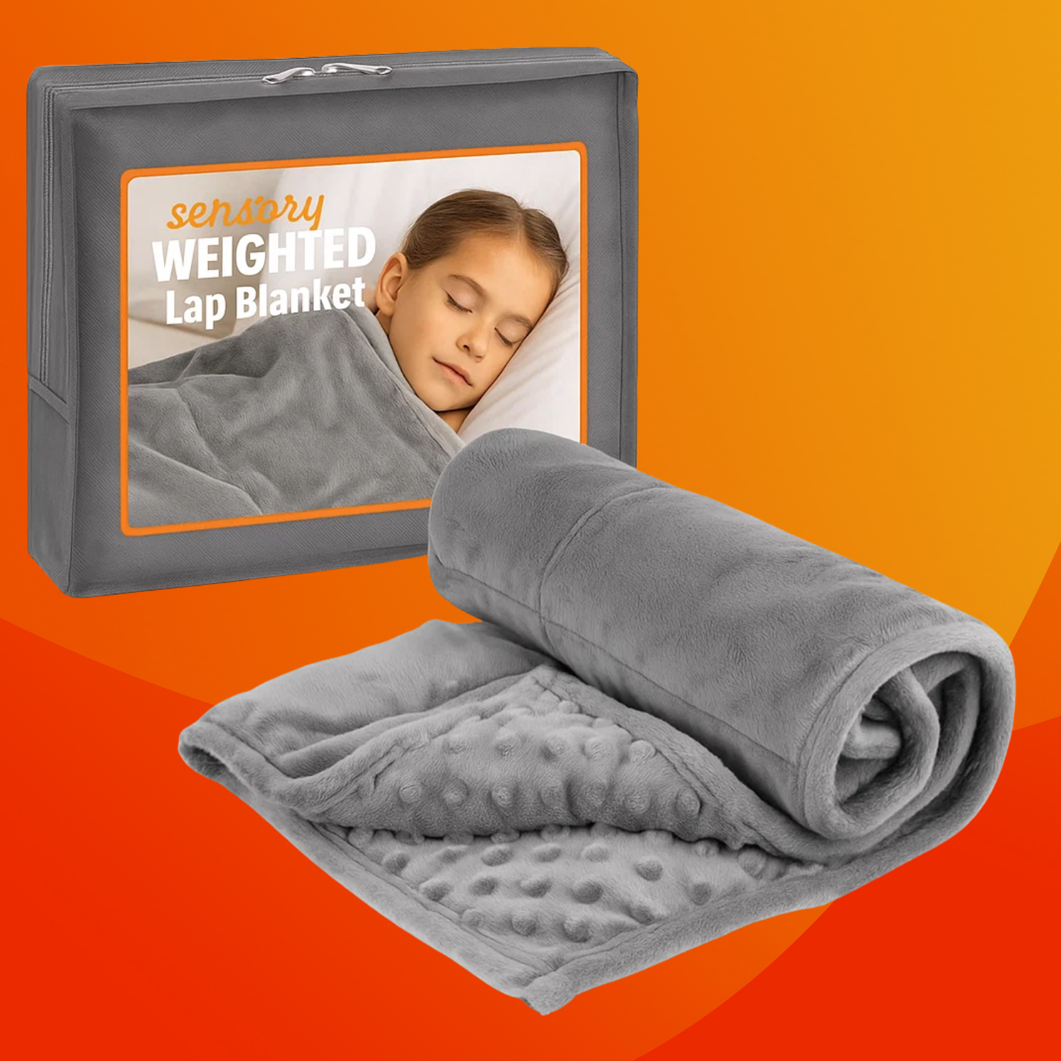 Sensory Blanket for Autism & Anxiety – Calming Weighted Sensory Sheet & Compression Blanket for Deep Sleep