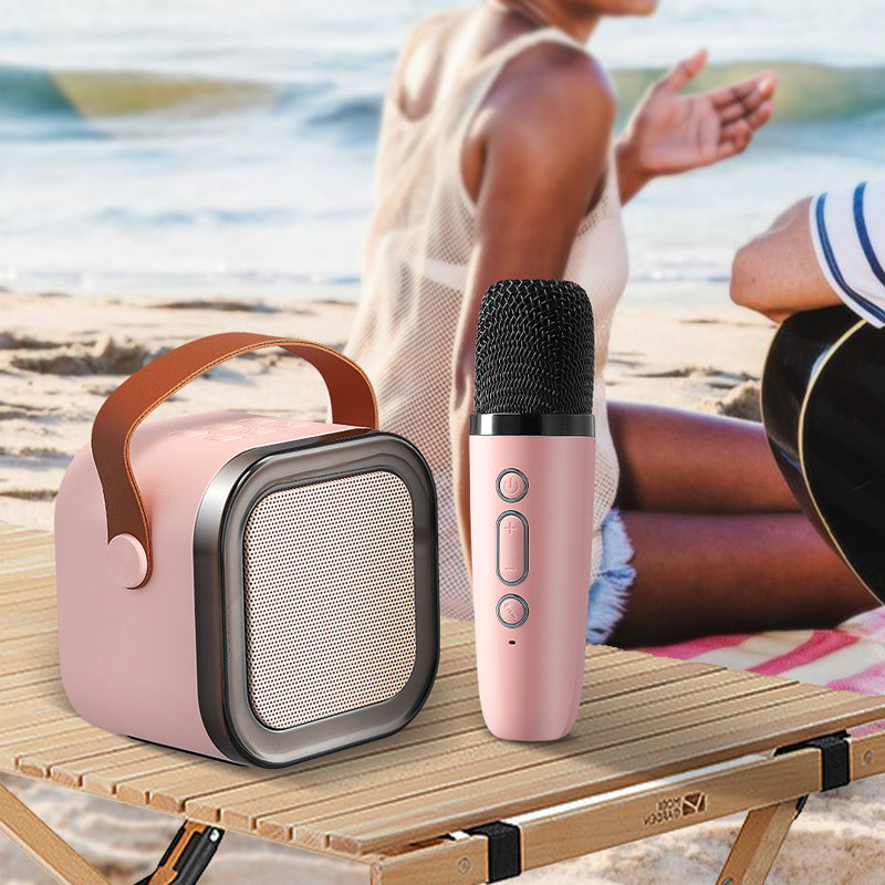Mini Karaoke Set with Wireless Microphones | Powerful Sound & Fun for Kids' Parties and Family Gatherings