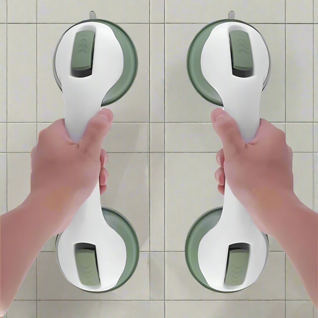 Suction Cup Bathroom Grab Bar for Safety and Stability in Showers and Bathtubs