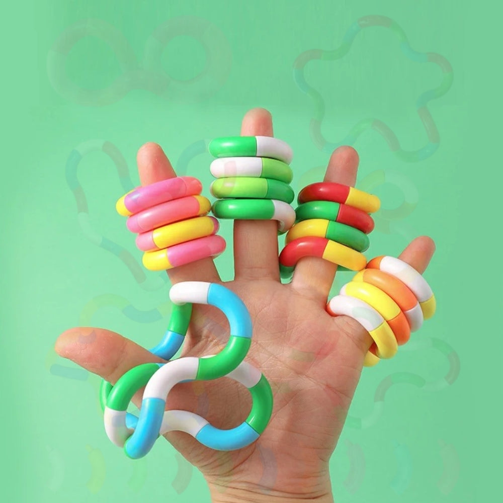 Tangle Classics Junior Fidget Toy - Sensory Stress Relief for Kids and Adults, Portable and Colorful Handheld Toy