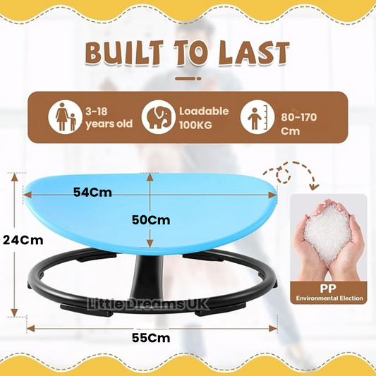 Sensory Spinning Chair for Kids – 360° Swivel Sensory Chair for Autism & ADHD | Therapy Seat for Balance & Coordination UK