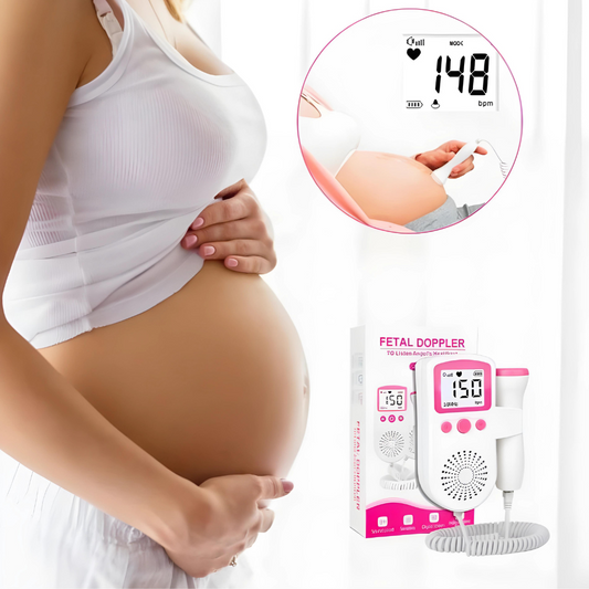 Fetal Doppler Heart Rate Monitor for Pregnant Mothers and Baby Monitoring at Home