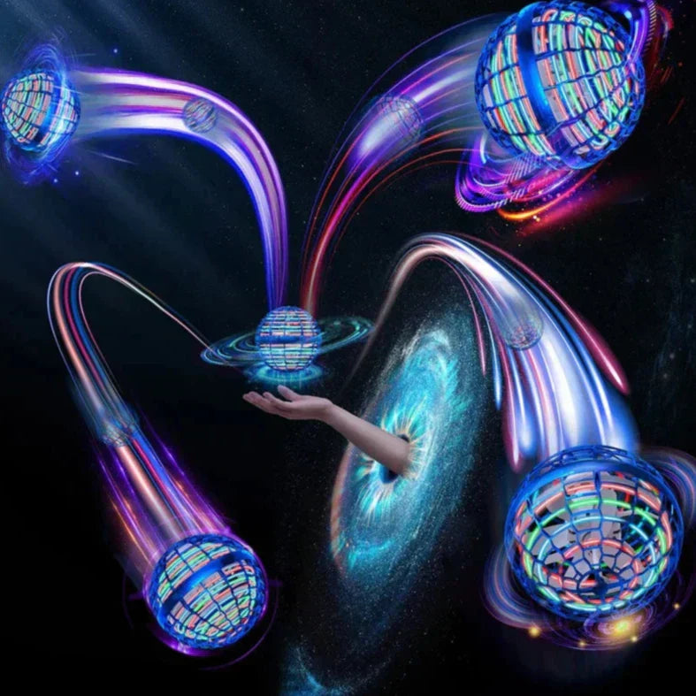 Flying Ball Spinner Toy | LED Mini Drone with Hand Movement Control for Indoor and Outdoor Play