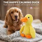 Indestructible Dog Toy Calming Duck | Stress Relief Plush
