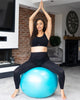 Image of Maternity Birthing Ball - Ideal Fitness Ball for Pregnant Women - 75cm Inflatable Balance Ball with Pump