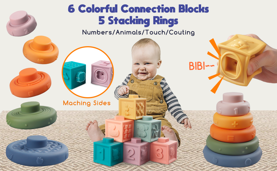 Montessori Baby Sensory Toys Set | 4-in-1 Educational, Safe & Engaging for Early Development and Cognitive Skills