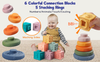 Montessori Baby Sensory Toys Set | 4-in-1 Educational, Safe & Engaging for Early Development and Cognitive Skills