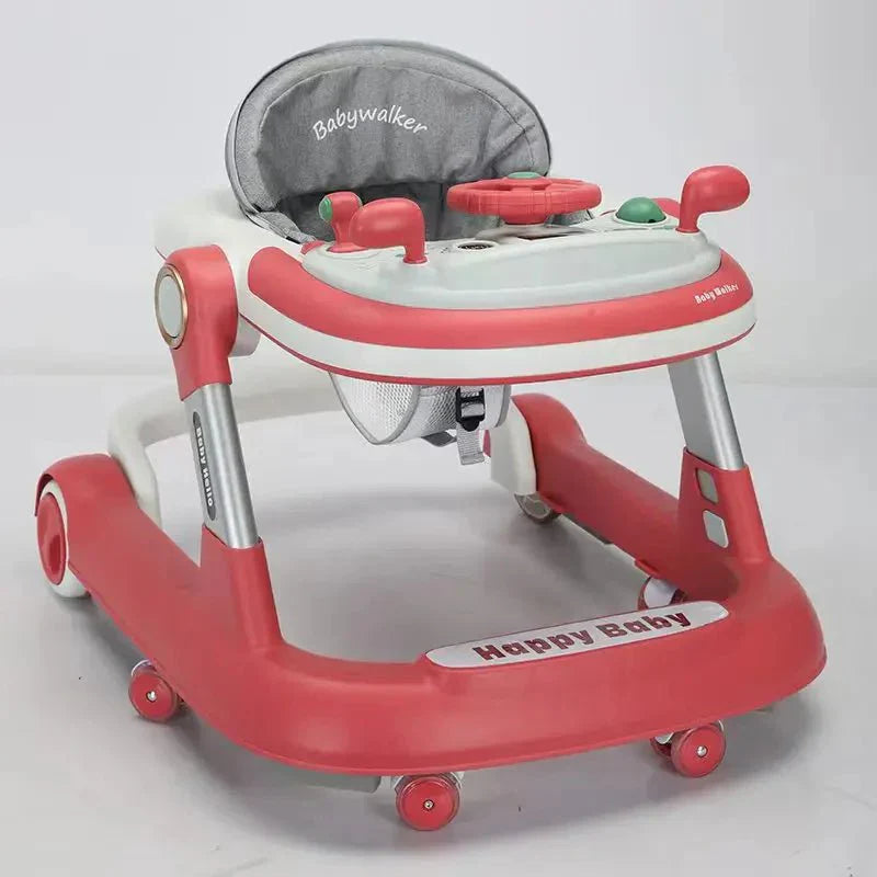 2 in 1 Baby Activity Walker | Adjustable Speed, Brake System & Musical Tray for Development and Play