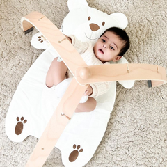 Wooden Baby Play Gym - Cot Mobile Playmat for Newborns