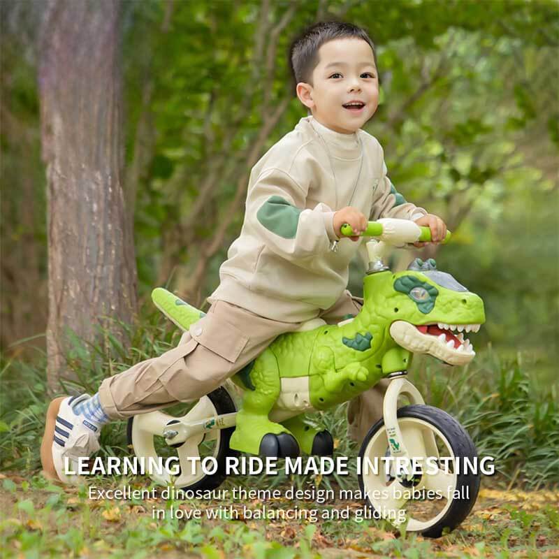 Balance Dino Bike | Adjustable Handlebars & Puncture-Proof Tyres for Toddlers Aged 2-5 Years