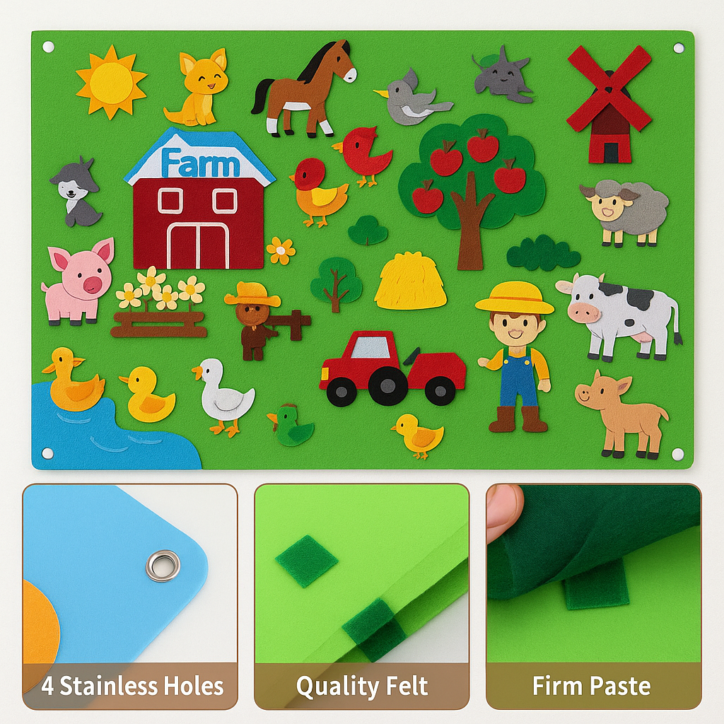 Felt Board for Kids | Durable, Educational & Encourages Imagination and Creativity During Playtime