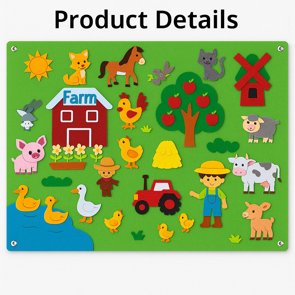 Felt Board for Kids | Durable, Educational & Encourages Imagination and Creativity During Playtime