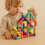 Magnetic Building Blocks Set | Colourful, Durable & Educational Toys for Kids Aged 3+ to Boost Creativity and STEM Learning