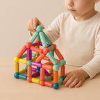 Magnetic Building Blocks Set | Colourful, Durable & Educational Toys for Kids Aged 3+ to Boost Creativity and STEM Learning