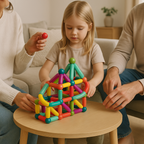 Magnetic Building Blocks Set | Colourful, Durable & Educational Toys for Kids Aged 3+ to Boost Creativity and STEM Learning
