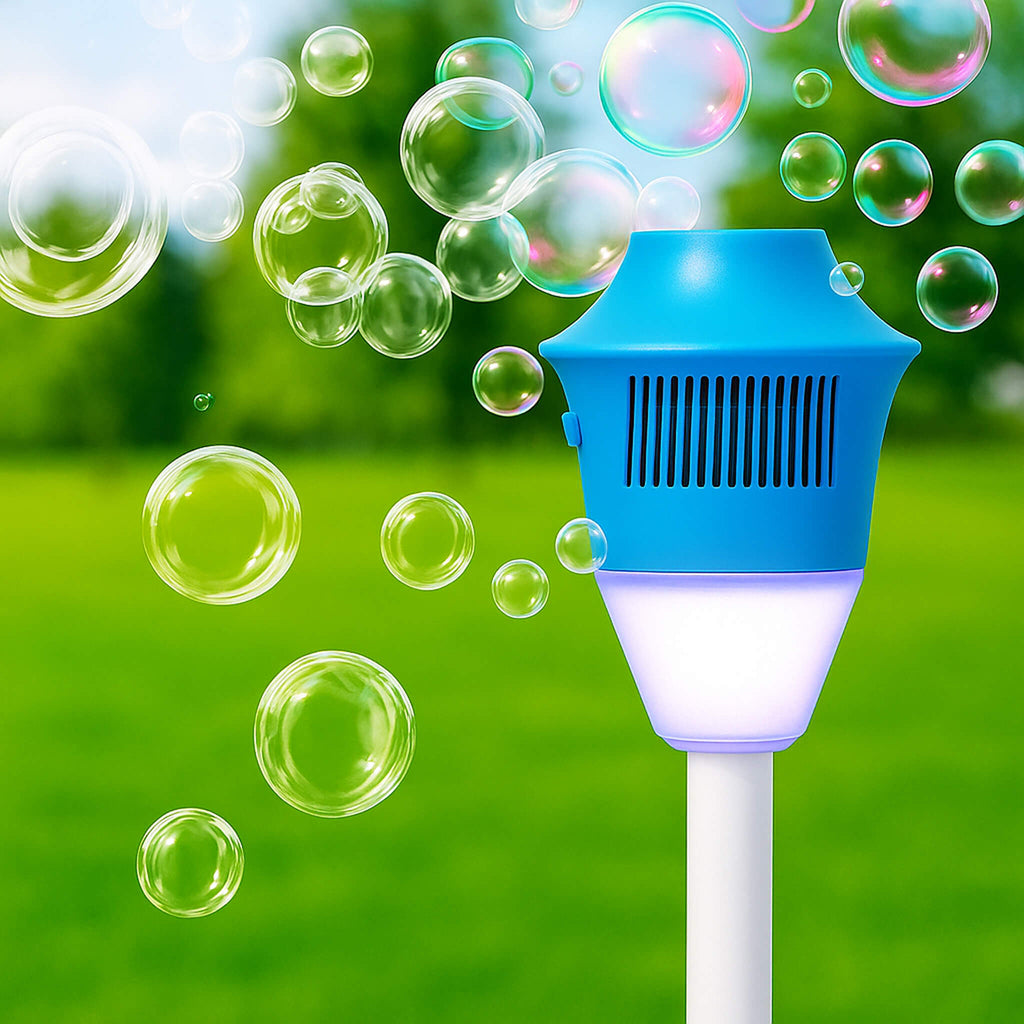 Automatic Bubble Maker | Colorful Lights & Mess-Free Fun for Kids' Backyard Parties