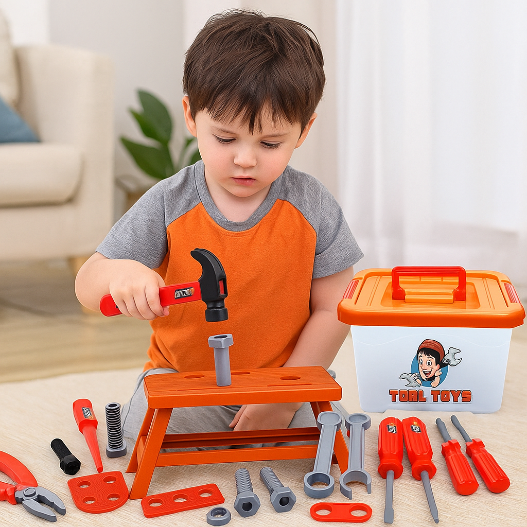 Child-Safe Tool Play Set | Non-Toxic, Lightweight Tools for Creative Imaginative Play and Skill Development