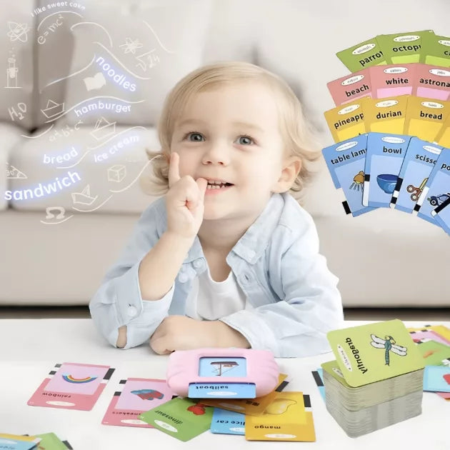 Interactive Flashcards for Kids | Educational Toys - Language Skill Development & Vocabulary Building for Independent Play