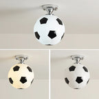 Football LED Ceiling Light | Dimmable, Energy-Efficient & Fun Design for Kids' Rooms
