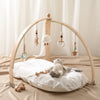 Image of Wooden Baby Play Gym - Cot Mobile Playmat for Newborns