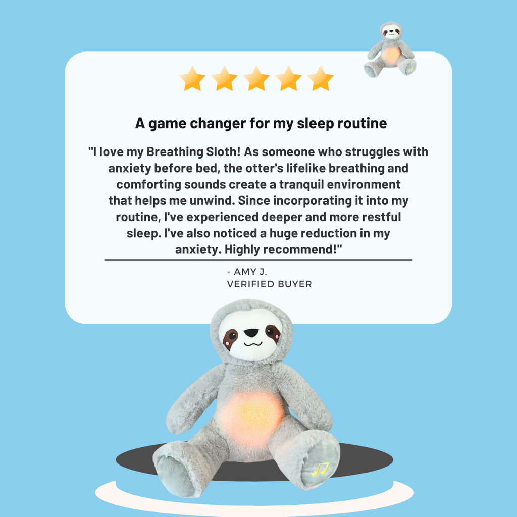 Breathing Otter Plush Toy - Soothing Stitch Teddy for Anxiety & Stress Relief