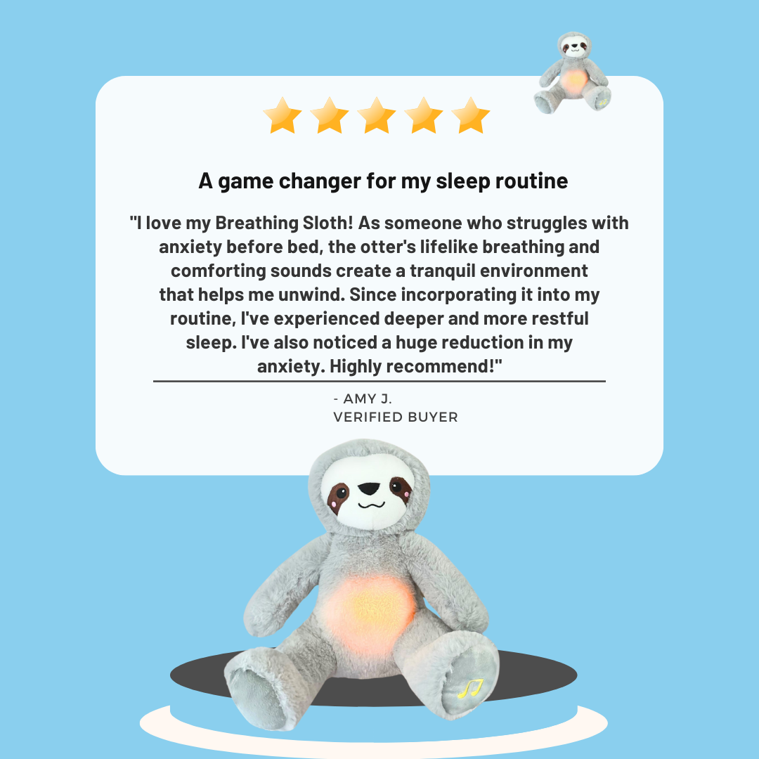 Breathing Otter Plush Toy - Soothing Stitch Teddy for Anxiety & Stress Relief