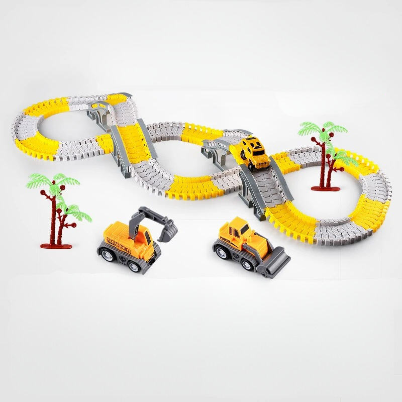 Expandable Raceway Playset - Creative Race Track for Kids, Ideal Gift for 2-3 Year Olds