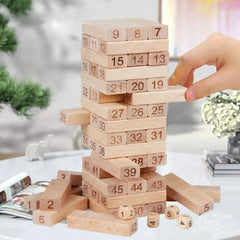 Wooden Tumble Tower - Jenga Game for Fun and Parties