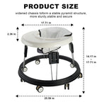 Adjustable Baby Walker with Safety Features and Activity Tray for Infants Learning to Walk