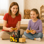 Remote Control Forklift Toy | Realistic Action, Cool Mist Effect & Music for Kids Aged 4-5+ Years