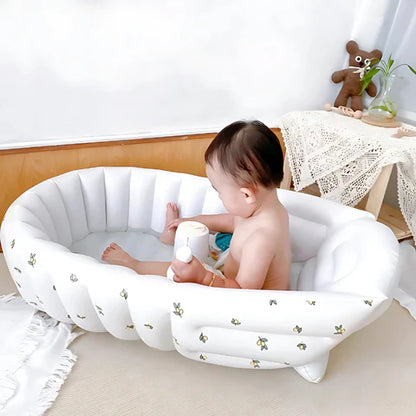 Inflatable Baby Bathtub | Spacious, Soft & Portable for Outdoor and Indoor Bath Time Fun