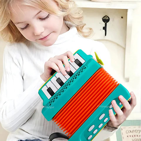 Colorful Accordion Toy for Kids | Lightweight, Ergonomic Design to Boost Rhythm Skills & Creativity for Ages 4-5+
