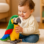 Talking Parrot Toy for Kids | Soft, Interactive & Enhances Language Skills for Ages 1-5+